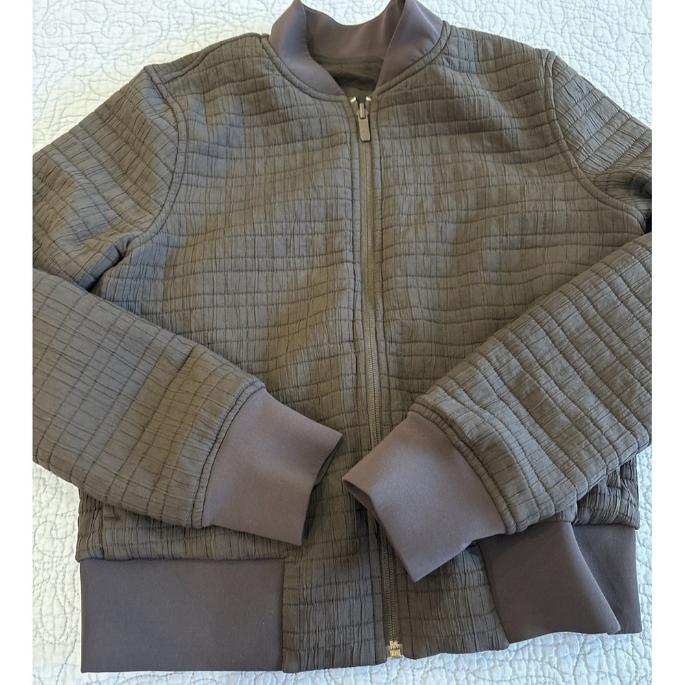 Lululemon‎ Size 4 Serene Travels Bomber Jacket - Black Reversible